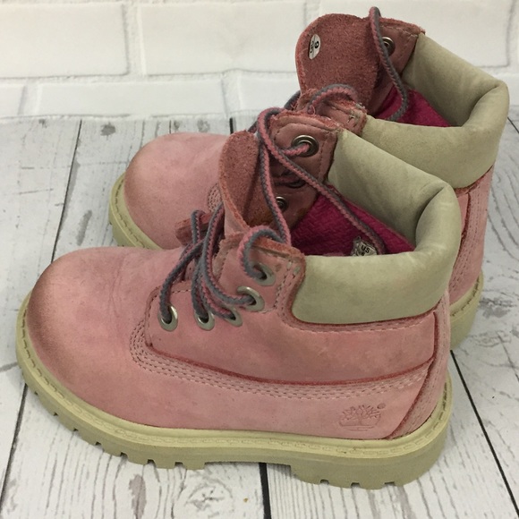 Timberland Other - Timberland Pink/Light Gray Toddler Boots Size 6